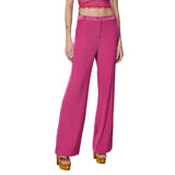 Elegantes pantalones Palazzo Fucsia