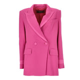 Elegante blazer de un botón Fucsia