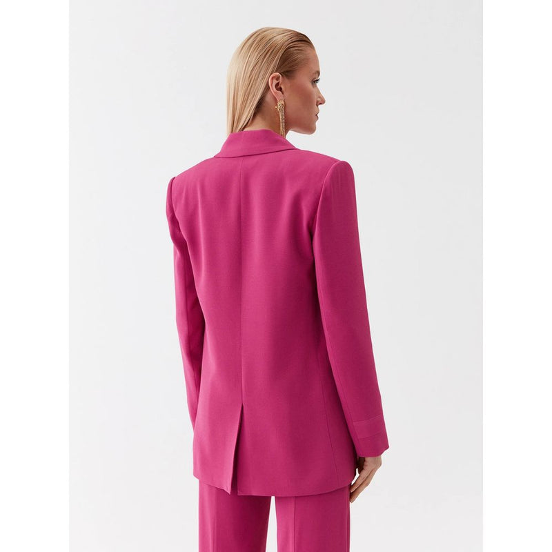 Blazer à un bouton Fuchsia élégant