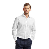 Elegante camicia da uomo in cotone bianco