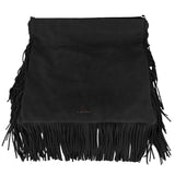 Chic Wildleder Fringe Crossbody Bag