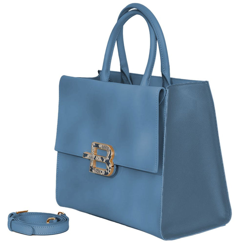 Chic Kalbskinte Handtasche mit Magnetdetail