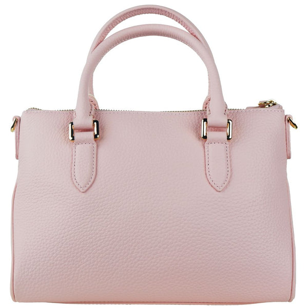 Chic Pink Textured Kalbskin Handtasche