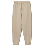 Chic beige Baumwoll -Jogginghose mit ausgefransten Details