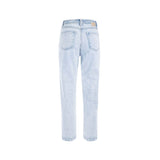 Chic Light Wash denim à taille haute