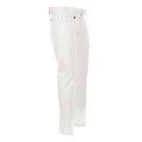 Honeycomb Cotton Chino Trousers - Pristine White