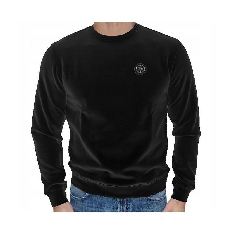 Κομψό βαμβάκι μείγμα crewneck φούτερ