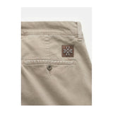 Pantalones chino de algodón beige - elegancia delgada