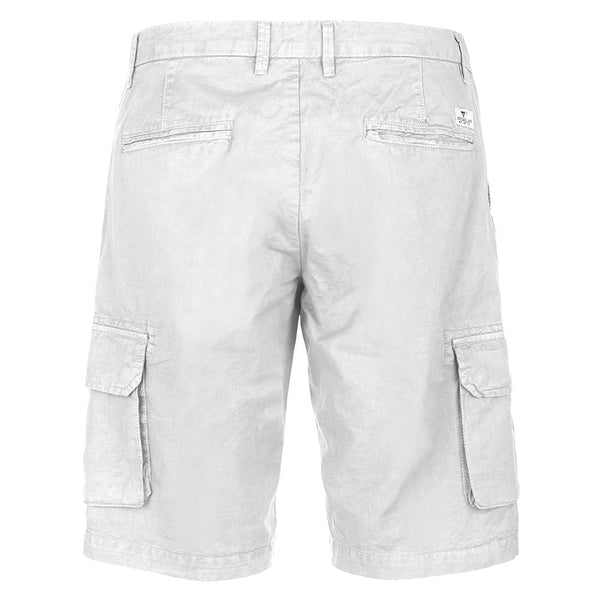 Elegant White Cotton Shorts for Men