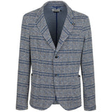 Chic Cotton Blend Checked Jacket