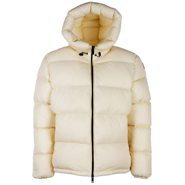 Elegante Creme Pufferjacke