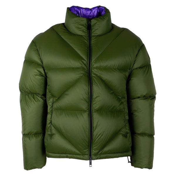 Chaqueta de nylon green nylon elegante