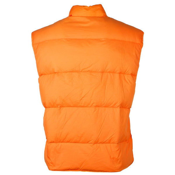 Gilet en nylon rembourré au coucher du soleil