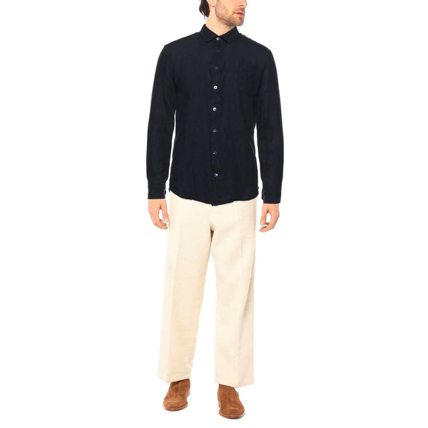 Midnight Blue Linen Shirt - Craftsmanship