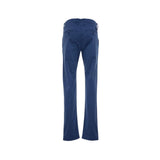 Elegantes pantalones chino de ajuste delgado en azul