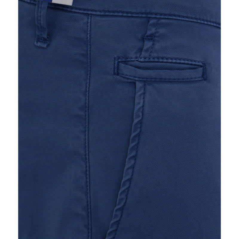 Eleganti pantaloni chino in forma slim in forma in blu