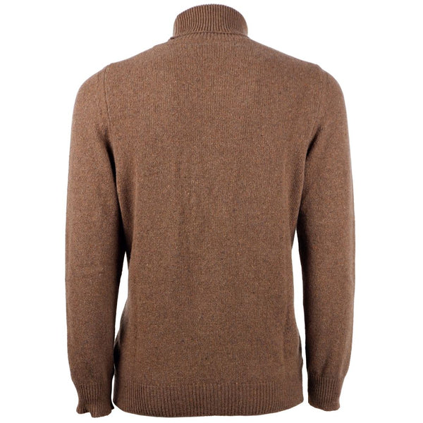 Eleganter Kaschmir -Rollkragenpullover -Pullover in Brown