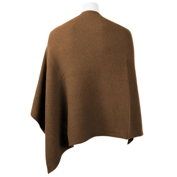 Κομψό κασμίρ V-neck poncho