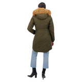 Stirling Parka dorato con pelliccia di volpe blu