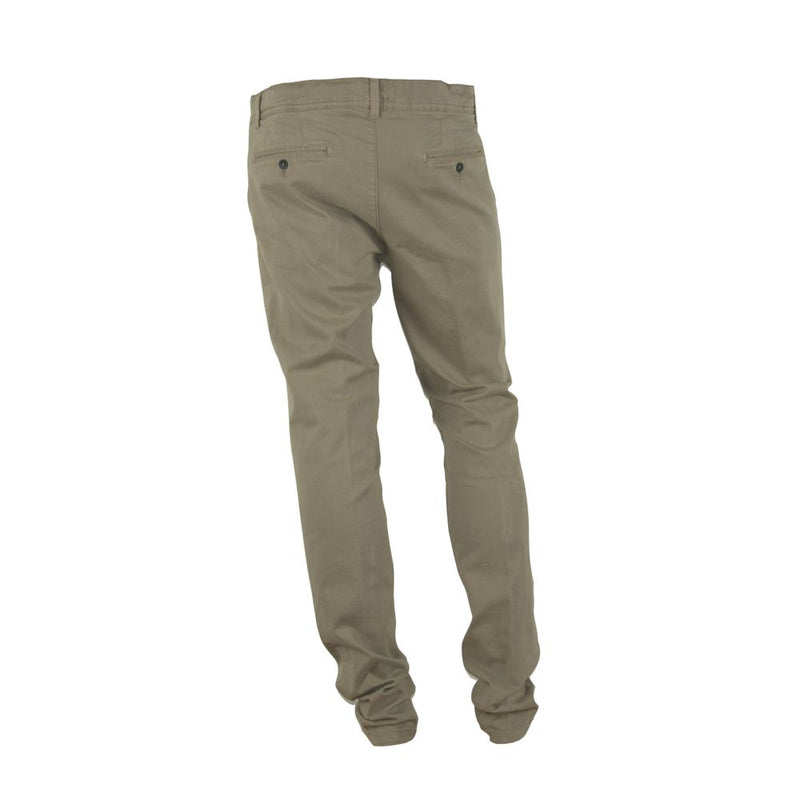 Pantaloni invernali di cotone beige chic