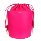 Borsa per secchio in pelle Fuchsia Elegance