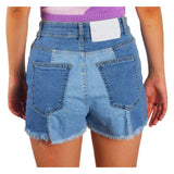 Shorts de jean à ourlet cru chic