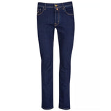 Elegante dunkelblaue Bardenjeans