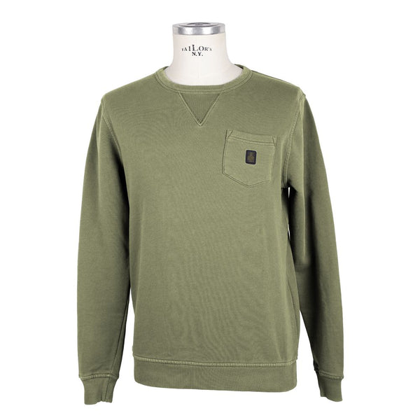 Garment-Dyed Cotton Chest Pocket Sweatshirt