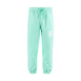 Emerald Cotton Trousers with Logo Detail