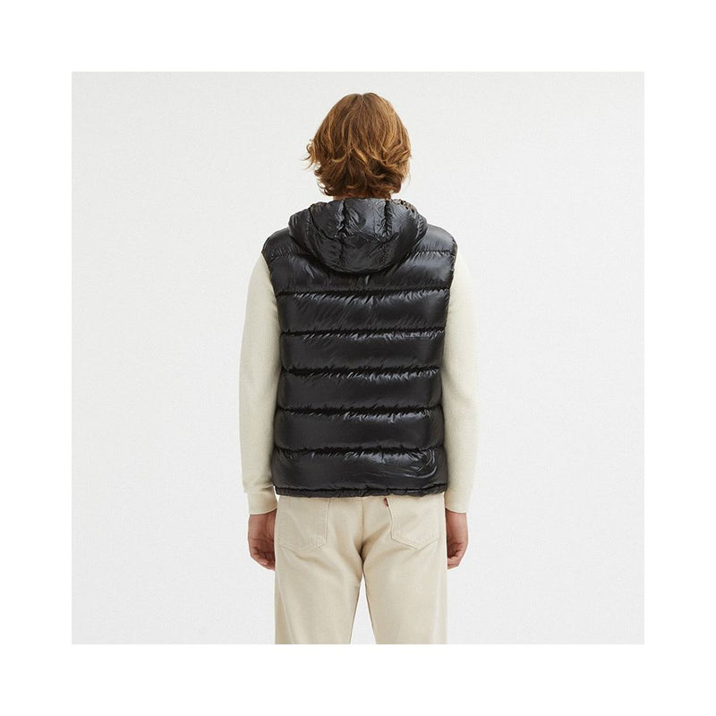 Reversible Hooded Duck Feather Vest