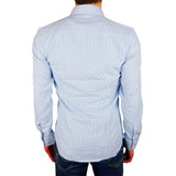 Elegante camisa de algodón Milano Houndstooth