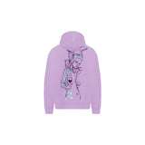 Elegant Men's Purple Hooded Sweatshirt