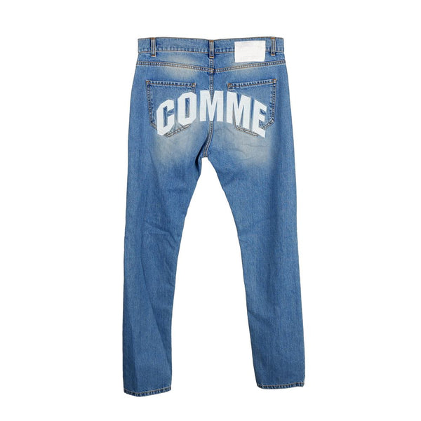 Chic Rapped Stitch-Print Men's Jeans