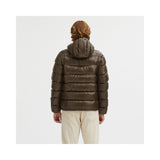 Reversible Hooded Jacket in Dove Grey and Brown