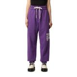 Pantaloni della tuta per binari del logo viola chic