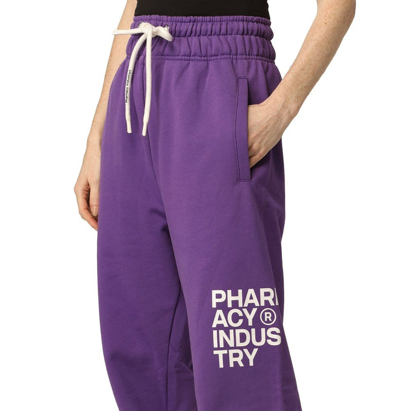 Chic Purple Logo Tracksuit Grousers