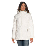 Chic White Hooded Down για γυναίκες