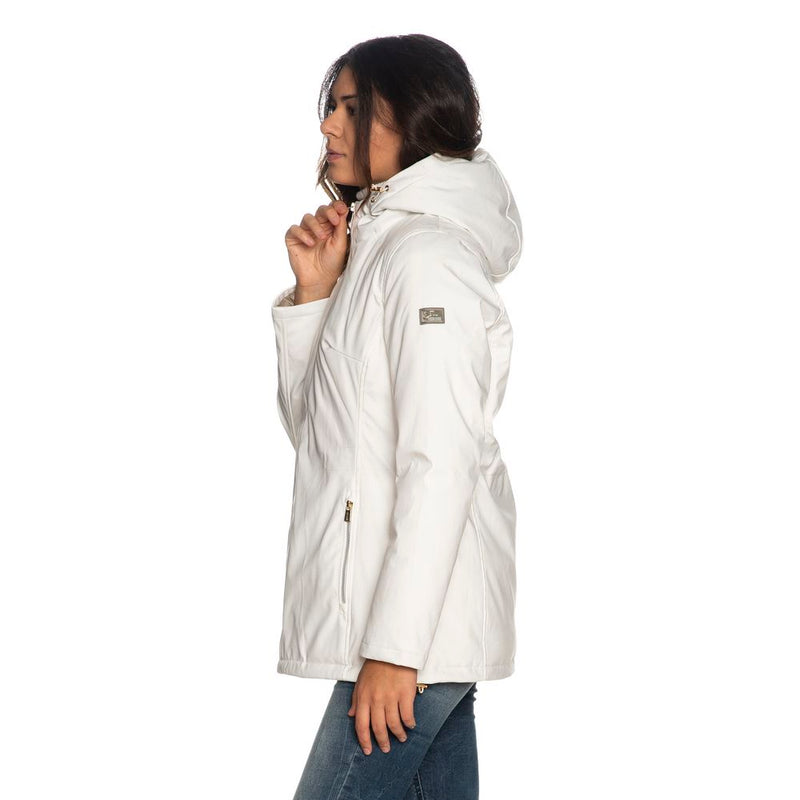 Chic White Kapuzenjacke für Frauen