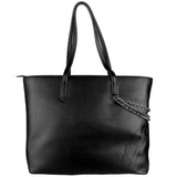 Chic Black Eco Lederer Shopper Tote