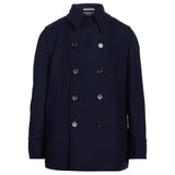 Elegant Double-Breasted Men's Wool Coat