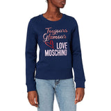 Chic Blue Emblem Sweatshirt