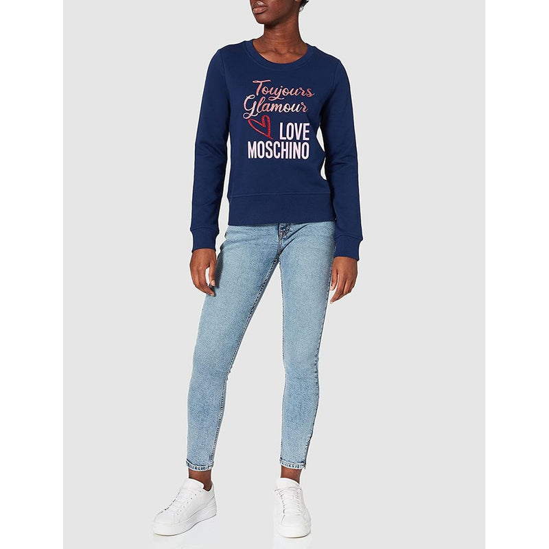 Sweat-shirt chic d'emblème bleu chic