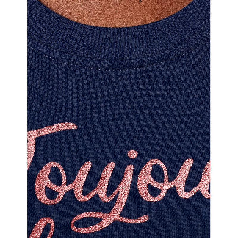 Sweat-shirt chic d'emblème bleu chic