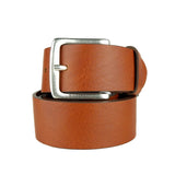 Ceinture en cuir cognac élégante pour hommes