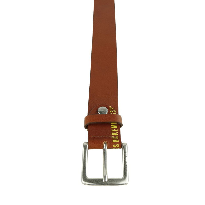 Ceinture en cuir cognac élégante pour hommes