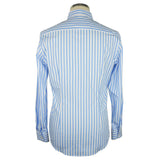 Elegant Striped Milano Cotton Shirt