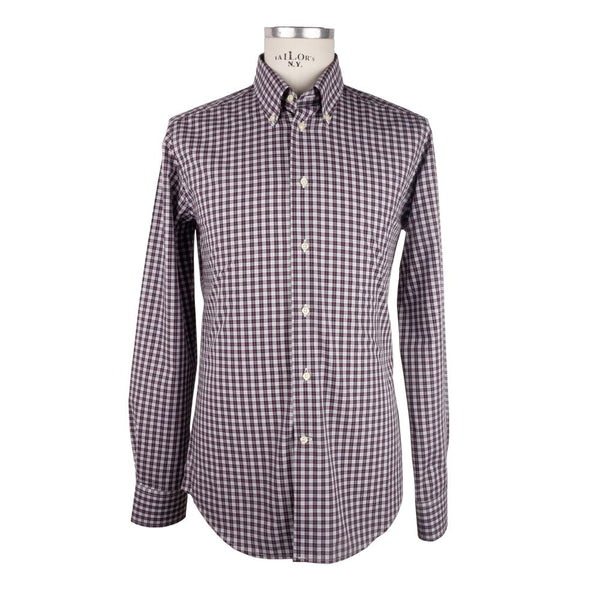 Elegante camisa de algodón de Milano Red Milano