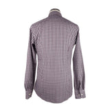 Shirt en coton Milano à damier rouge élégant