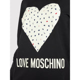 Chic blu cotton love abito da moschino