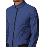 Elegante chaqueta de bombardero azul bielastic